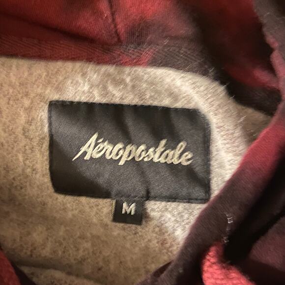 Aeropostale 1987 Maroon Tie-dye Hoodie - Picture 6 of 8